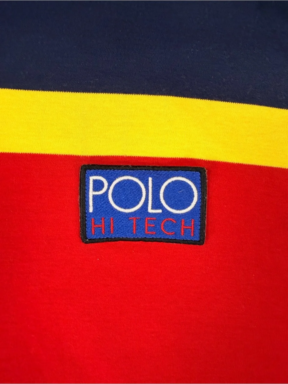 Polo Ralph Lauren Hi Tech Hoodie Men’s Large Colorblock Striped Classic Fit
